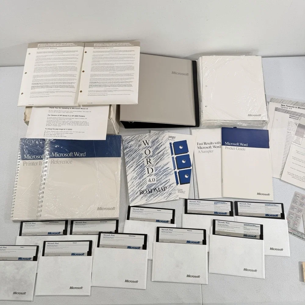 NEW‎ Microsoft Word Version 4.0 Software for IBM PC 5.25